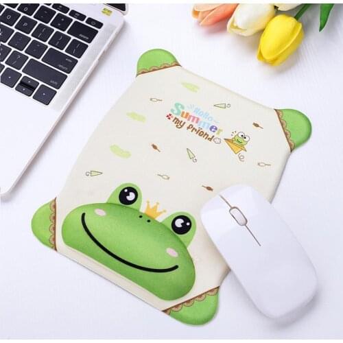 Universal Soft Rectangle Cartoon Pattern Mouse Pad Wrist Rest Laptop Accessories for Office