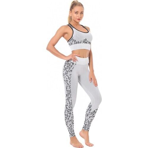 High Quality Women Tank Top Leggings Clothes Wear Fitness Gym Sexy Two Piece Yoga Suit