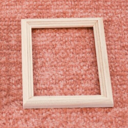1/12 Mini Wood Photo Frame Dollhouse Miniatures Furniture Decoration Accs