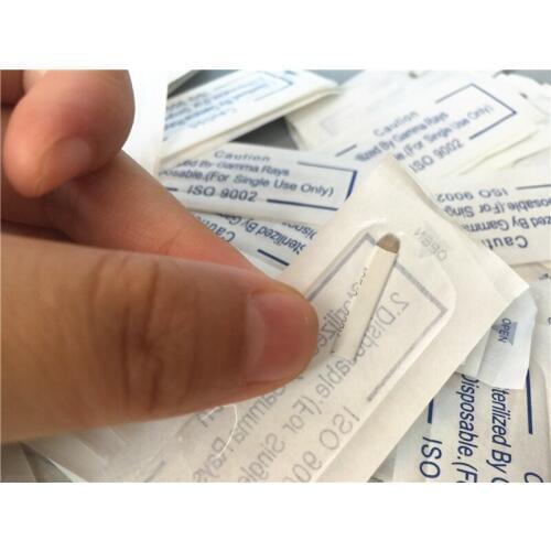 500pcs 16pin U Shape Needle Permanent Makeup Eyebrow Tatoo Blade Microblading Needles For 3D Embroidery Manual Tattoo Pen