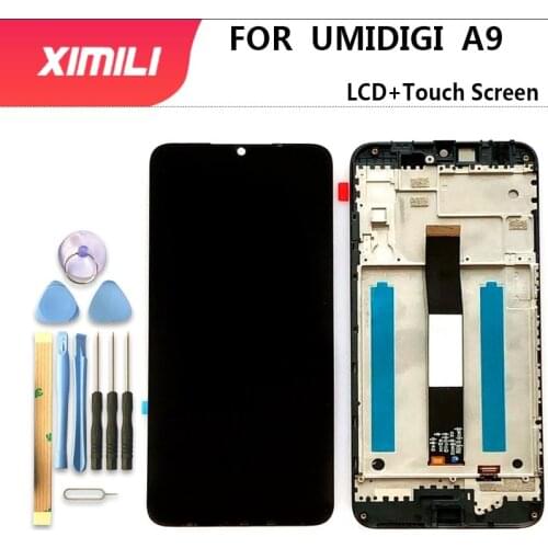 6.53"Original UMIDIGI A9 LCD Display+Touch Screen Digitizer 100% Tested LCD Screen Glass Panel For umidigi A9 Phone Replacement