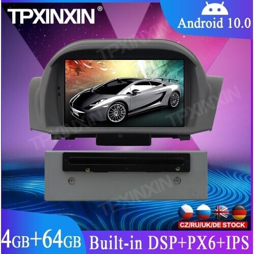 Android 10 Car DVD Player GPS Navigation For Ford Fiesta 2013-2016 Auto Stereo Radio Multimedia Player Head Unit IPS Screen DSP