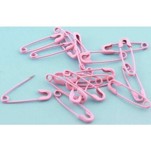 100-500pcs 19mm Pink Safety Pins Mini Copper Pins Scarf pins Brooch Pins Knitting Cross Pins DIY Pins for Garment
