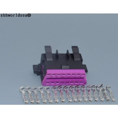 Worldgolden 16pin 1.8mm OBD Diagnostic Socket Plug Connector Socket Housing For AUDI VW SKODA 3A0 972 695/695 A