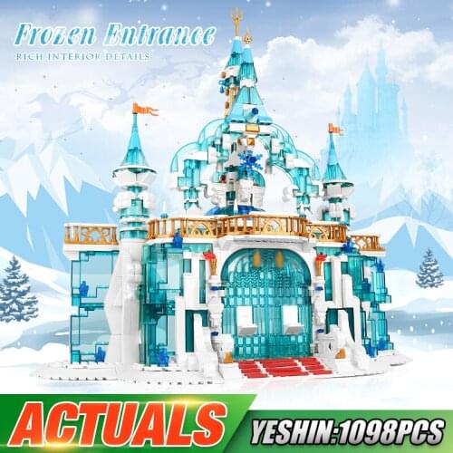 MOULD KING 11007 Creative Toys The MOC Frozen Entrance Model Building Blocks Assembly Brick Kits Educational Kids Christmas Gift