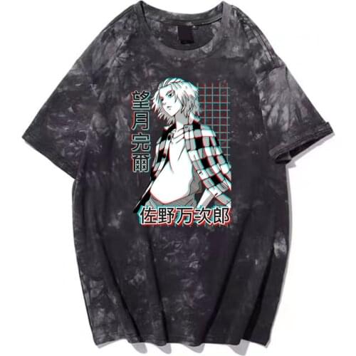 Tokyo Revengers T-Shirt Cool Mikey Sano Manjiro T-shirt Anime Clothes Harajuku Hip Hop Tops Tees Tie Dye T-shirt Mens Womens