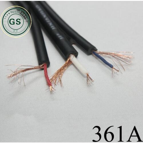GUSUO 5 Meter Copper OFC Wire For DIY 3 RCA Interconnect Audio Television TV AV Cable