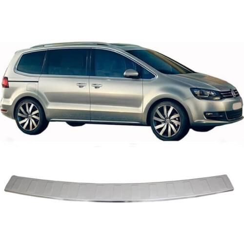 Rear Bumper Sill Cover S. Steel Rear Bumper Protector Rear Bumper Guard for Volkswagen Sharan 2 2012-2016