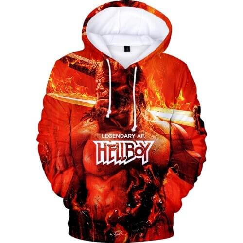 3D Hoodies Men Women Hellboy: Rise Of The Blood Queen 2019 3D Print Personality Hoodoes Autumn Hot Fashion Casual 3D Sweatshirts