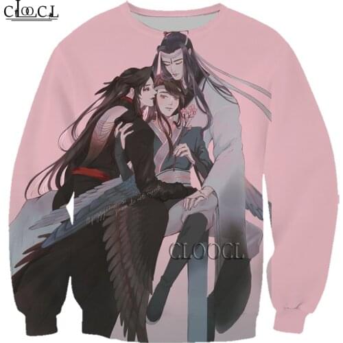 HX Newest Popular Anime Mo Dao Zu Shi 3D Print Men Women Sweatshirts Harajuku Fashion Hot Selling Tracksuit Tops Drop Shipping