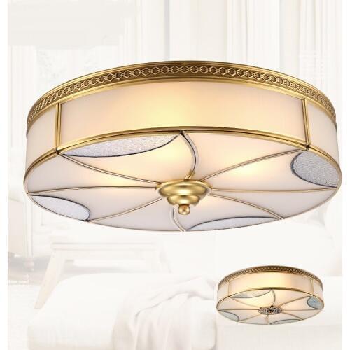 European-style copper lamp round retro warm atmosphere bedroom ceiling ceiling lamp garden garden lamp LU623 ZL159 YM
