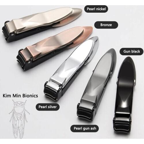 High Qu Splash Proof Nail Clipper with Built-in Nail Debris Catcher Stainless Steel Nail Clippers for Fingernail Toenail