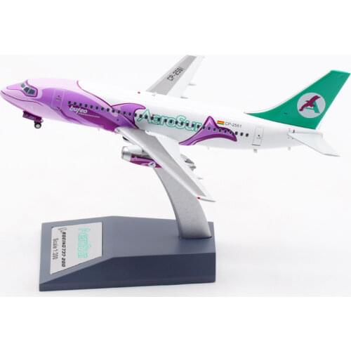 1:200 Scale B737-200 CP-2561 for AEROSUR Sur Airlines Planes Model Airplanes Alloy Aircraft Plane collectible model toy