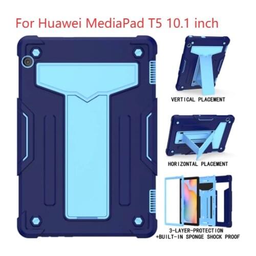 Fashion Stand Tablet Case For Huawei Media Pad MediaPad T5 10.1 W09 W19 L03 L09 Anti-drop Tablet Case