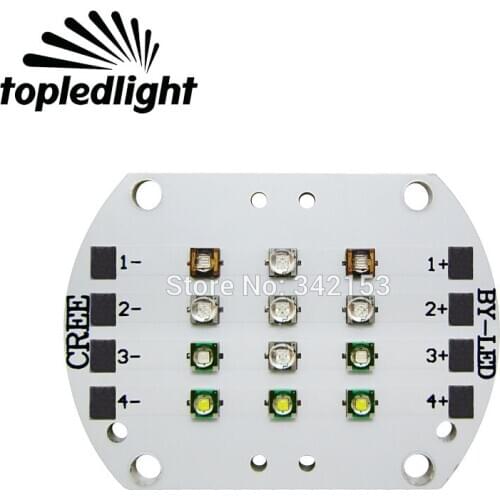 Customize CREE XPE XP-E + CREE XTE XT-E + SemiLEDs DIY Led Downlight Lamp Light 420NM 455NM 460NM 10000K Fish Tank Led Light