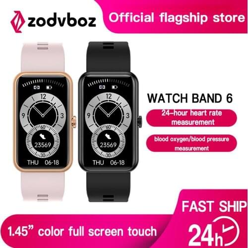 2021 Smart Watch Band 6 For Huawei Smart Bracelet Exercise Blood Pressure Heart Rate IP68 Waterproof Ladies Smartwatch For IOS