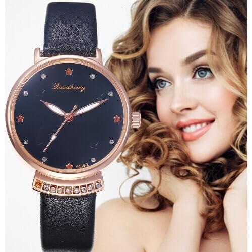 New style Watches Women Top brand Fashion ladies Watches Leather women Analog Quartz Wrist Watch Fashion Clock