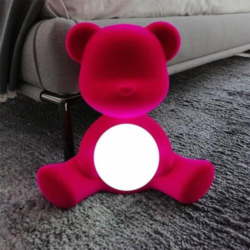 Nordic Light Luxury Creative Deco ChildrenS Room Bear Table Lamp Italy Warm Boy And Girl Bedroom Bedside Living Room Study Lamp