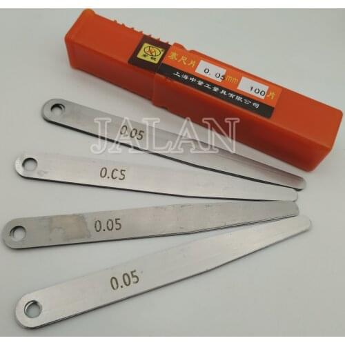 Super Thin Professional Metal Feeler Gauge 100pcs 0.03/0.04/0.05mm/0.07mm Mobile Phone OLED LCD Glass Separate Blade Remove Tool