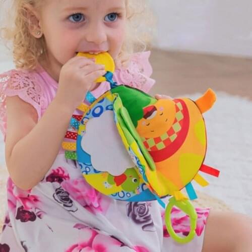 Baby Kids 3D Intelligence Development Cloth Bed Book Flower Educational Toy colorful visual experience micro-fiber Cloth Book