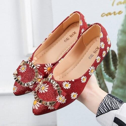 Ladies Single Shoes Low Heel Flat Shoes Summer New Fashion Fashion Thin Pointed Korean Simple Low Fashion Single Shoes