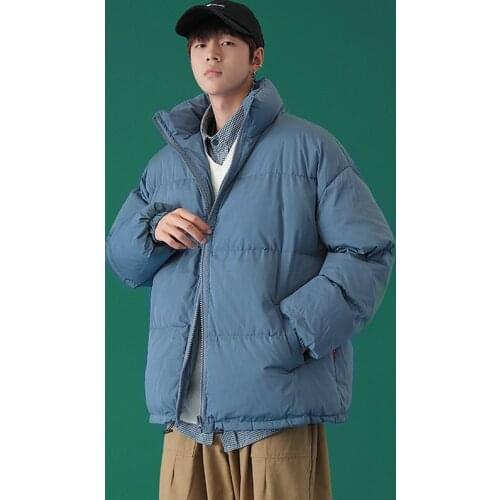 Streetwear winter parka men harajuku colorful bubble mens winter coat thick warm winter jacket men 2021 womens winter jacket