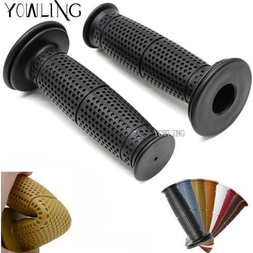 Vintage Handle Grips Universal 7/8''22mm Motorbike Handle Hand Bar Motocross Handlebar Grips Motorcycle Hand Grips Brake Hands