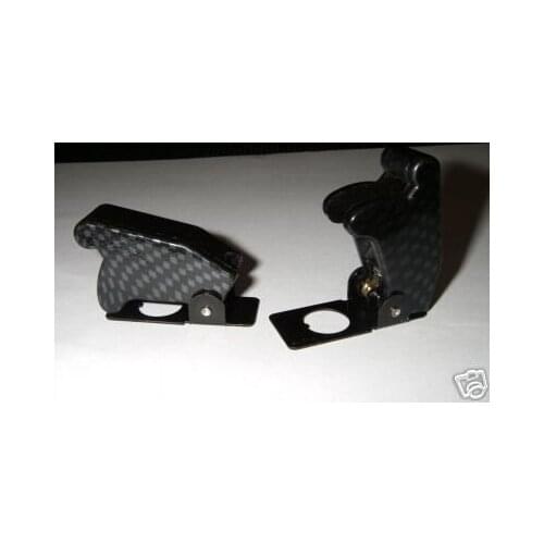 Carbon Fiber Safety Cover/Guard for Car Vehicle 12v LED Toggle Switch PKG15