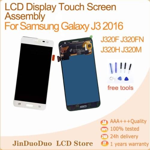For Samsung Galaxy J3 2016 J320 Touch Display Screen LCD Digitizer Assembly For Samsung J320F J320FN J320H J320M LCD