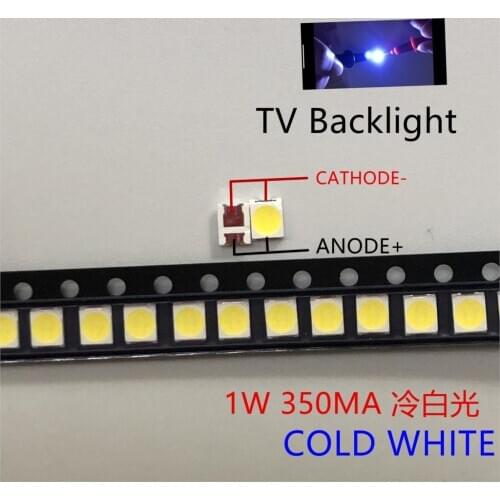 100pcs Universal LED Backlight 1.5W 3V 1210 3528 2835 131LM CUW JHSP Cool White LCD Backlight TV Application