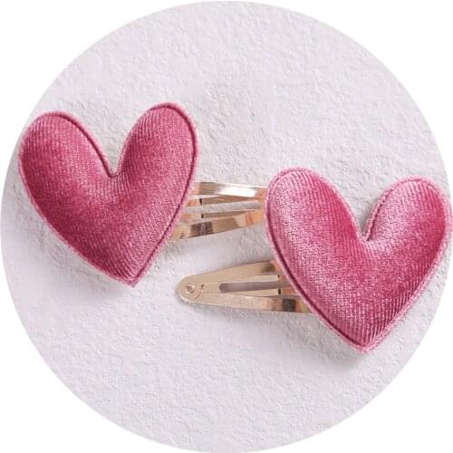 2Pcs/Set New Girls Cute Cartoon Korean Hair Clips Kids Lovely Heart Hairpins Baby Headband Barrettes Fashion Hair Accessories