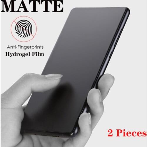 2PCS Matte Hydrogel Film For Samsung Galaxy S8 S9 S10 S21 S20 Plus Ultra TPU Screen Protector For Samsung Note 8 9 10 20 Plus