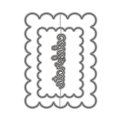 2021 AliliArts Metal Cutting Dies Celebrate Frame diy Scrapbooking Photo Album Decorative Embossing PaperCard Crafts Die