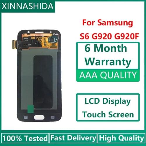 5.1'' Super AMOLED Replacement LCD S6 for SAMSUNG GALAXY S6 G920 SM-G920F G920F G920FD Touch Screen Digitizer Assembly