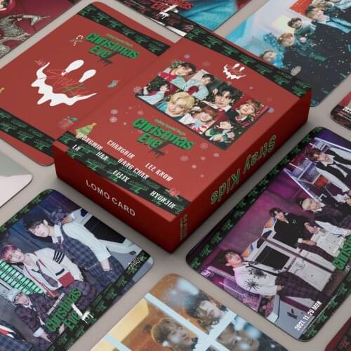 54pcs/set K-pop Stray Kids No Easy Lomo Cards TXT NCT127 Red Velvet SEVENTEEN The Boyz ENHYPEN ITZY IU HD Photo Album Card