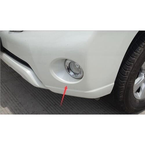 Accessories for land cruiser prado 150 2014 2015 Front Foglight Cover Abs Chrome Fog Lamps Frame Trim Car Styling Sticker