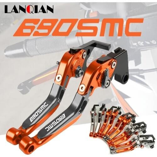 For 690 SMC Motorcycle Accessories Aluminum Folding Extendable Brake Clutch Levers 690SMC 2008 2009 2010 2011 2012 2013