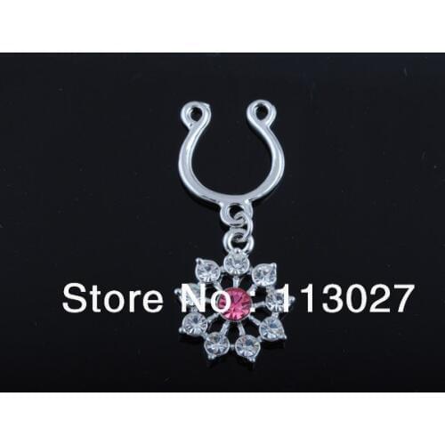 Free Shipping Clip on Fake Nipple Ring Body Jewelry