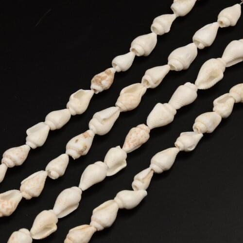 White Conch Shell Beads Trumpet Bead for DIY Jewelry Bracelet Necklace Earring Making about 160pcs/strand