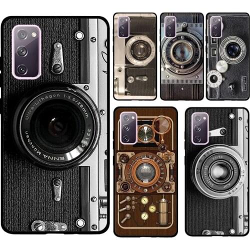 Vintage Camera Lens Phone Cover For Samsung Galaxy S21 S20 Ultra Note 20 Note 10 S8 S9 S10 Plus S20 FE Case