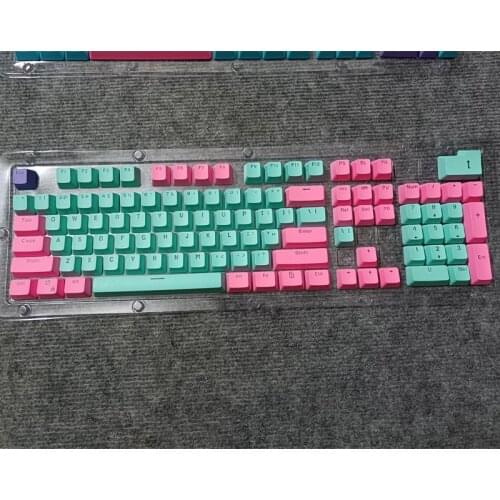 Two-color Sublimation Keycap Is Suitable For Most Mechanical Keyboards 104PC Cross Shaft And PBT Keycap