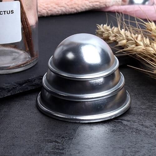 1pc Half Round 3D Molds Aluminum Sphere Bath Bomb Cake Pan Tin Baking Pastry Ball Mold 3 Size Can Choose
