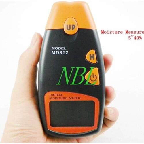 High Resolution 1% LCD Digital Wood Moisture Meter Variety lignocellulosic Materials Moisture Tester Hygrometer Range5%~40