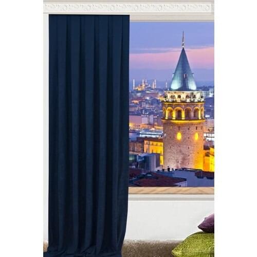 Crown Flat Stitching Honeycomb Textured Ekstraforlu Backdrop Curtain Parlement 180x260 cm