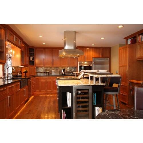 Customized Size Shaker Door Solid Wood Kitchen Cabinets