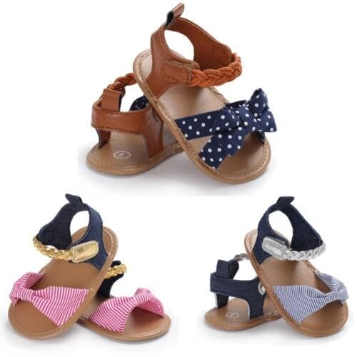 Newborn Kid Baby Girl Flower Summer Casual Crib Shoes First Prewalker