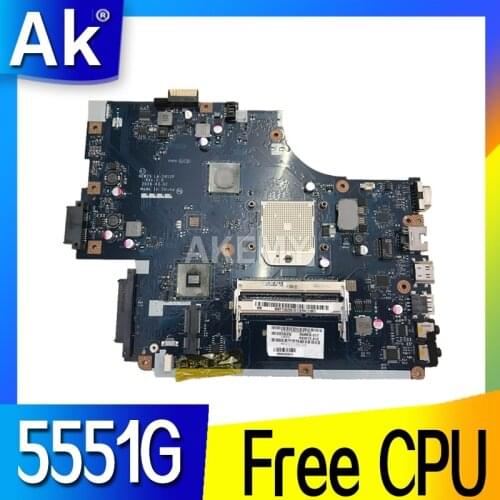 Laptop motherboard For Acer aspire 5551 5551G E640 DDR3 free cpu NEW75 LA-5912P MBNA102001 MB.NA102.001 Mainboard