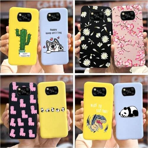 Cute Cartoon Cover For Xiaomi Poco X3 NFC Case Soft Silicone Stylish Phone Cases For Xiaomi Poco X3 Pro PocoX3 NFC Fundas Bumper