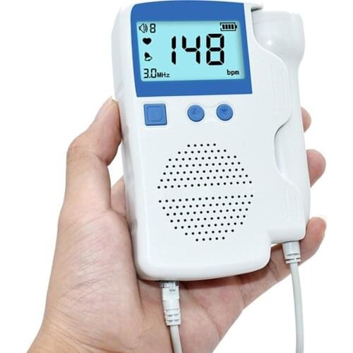 Heart Rate Monitor For Pregnant Without Radiation Stethoscope High Sensitivity LCD Display Heart Rate Monitor