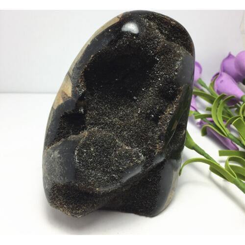 Natural Raw Septarium Geode Beatle Stone Mineral Cluster Crystal Stone Home Decoration Chakra Reiki Stone